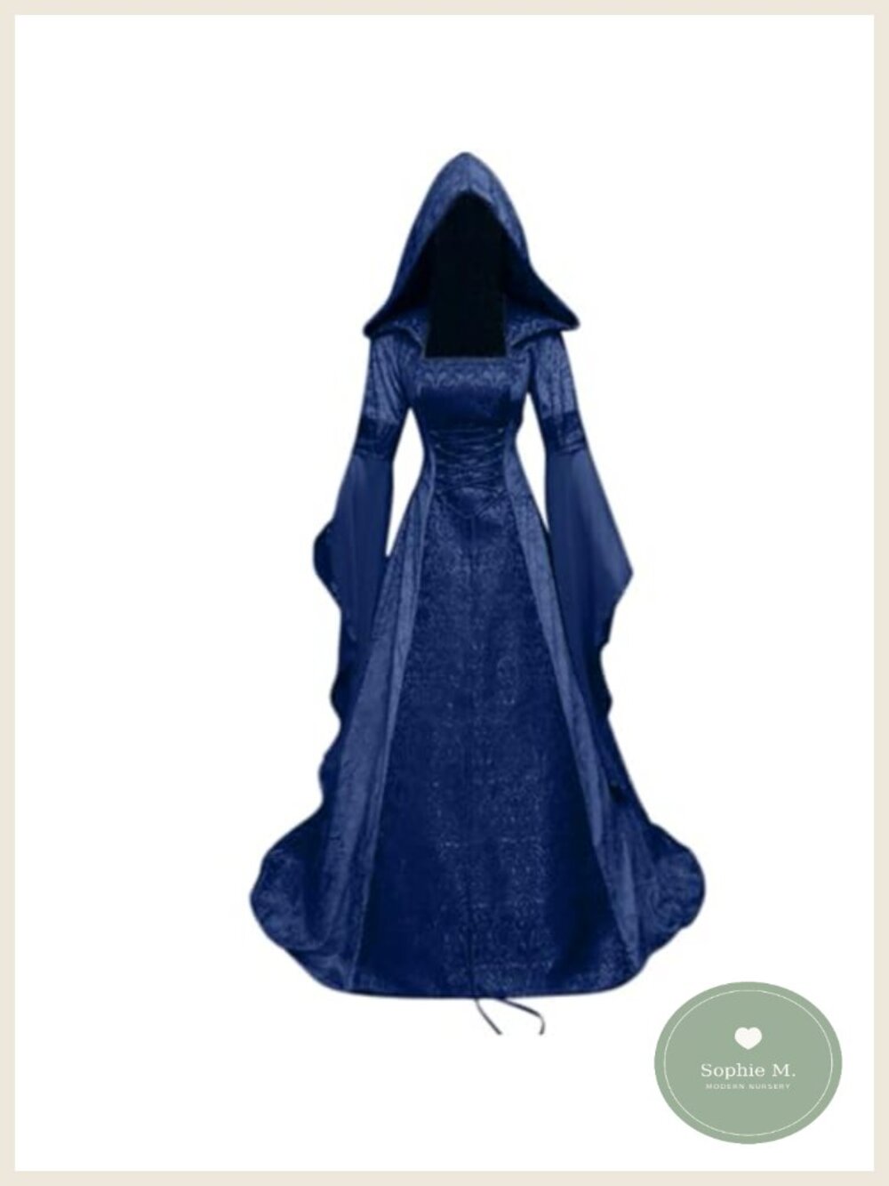 Women Hooded Witch Dress Gothic Renaissance Vampire Costume
